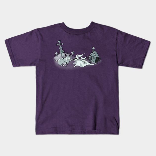 Graveyard Buddies Kids T-Shirt by manikx